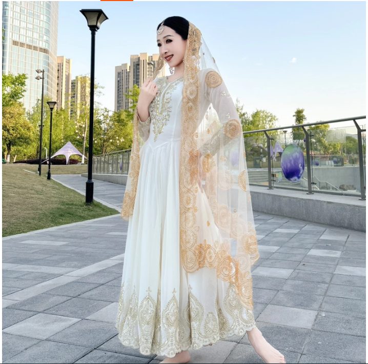 Salwar Kameez Set - Indian Traditional Clothing Women's Embroidered Xinjiang