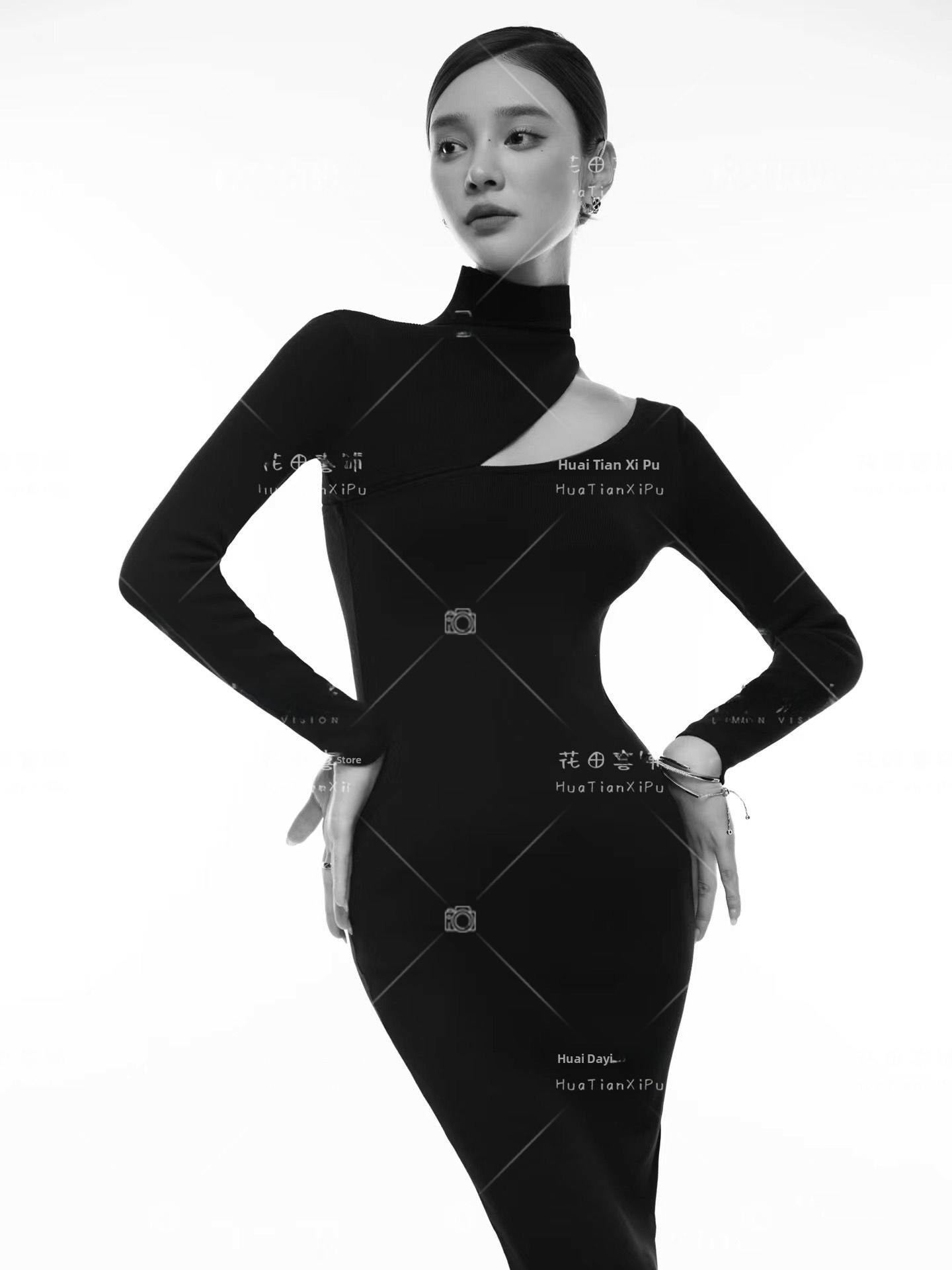 Ethnic Fashion Studio - 2026 New Korean Style Black Dress