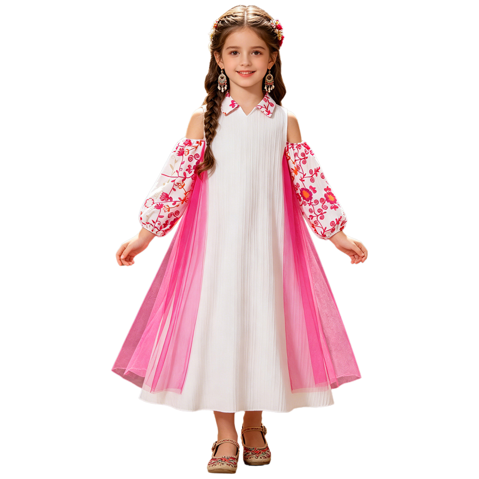 Girl Long Sleeve Mesh Patchwor - Ethnic Clothing & Online Fashion Store Khaadi Us บทวิจารณ์และราคา