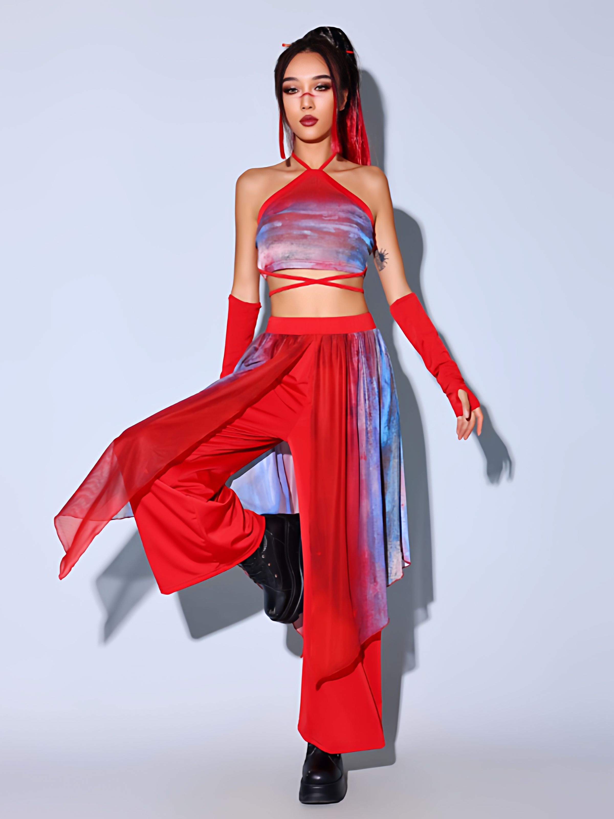 Modern Dance Performance Outfi - Ethnic Dress Fashion Show บทวิจารณ์และราคา