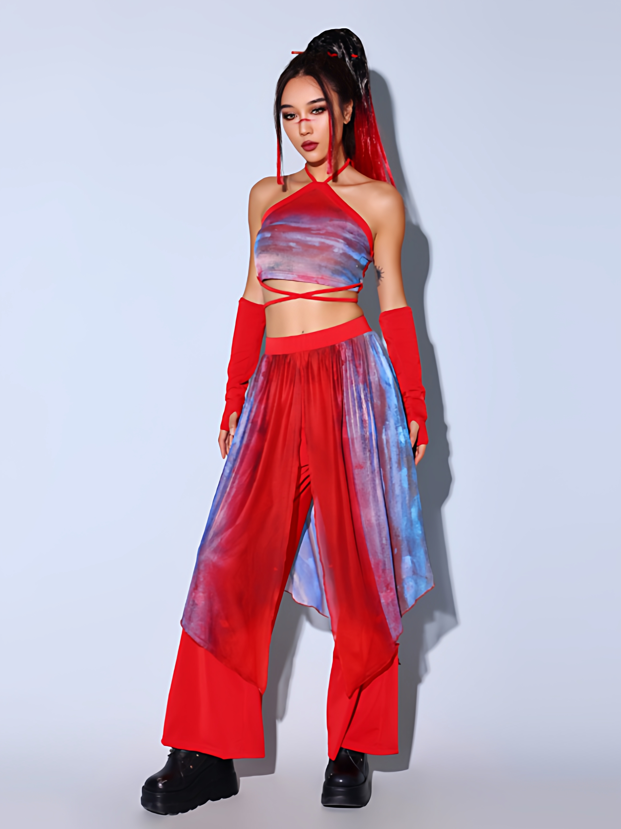 Modern Dance Performance Outfi - Ethnic Dress Fashion Show บทวิจารณ์และราคา