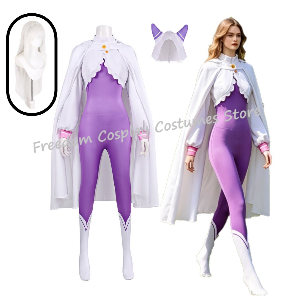 NEW Emilia Rezero Cosplay Cost - Ethnic Outfit บทวิจารณ์และราคา