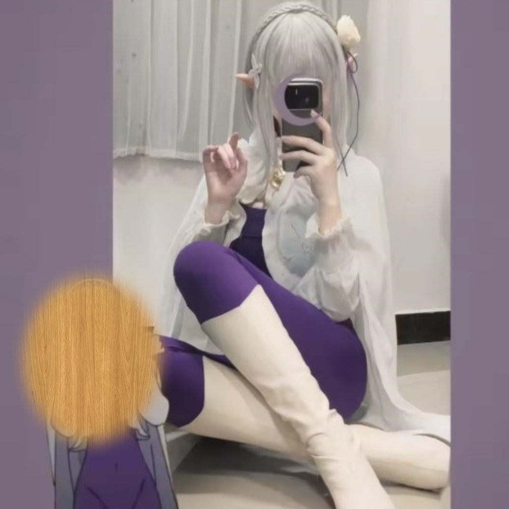 NEW Emilia Rezero Cosplay Cost - Ethnic Outfit บทวิจารณ์และราคา