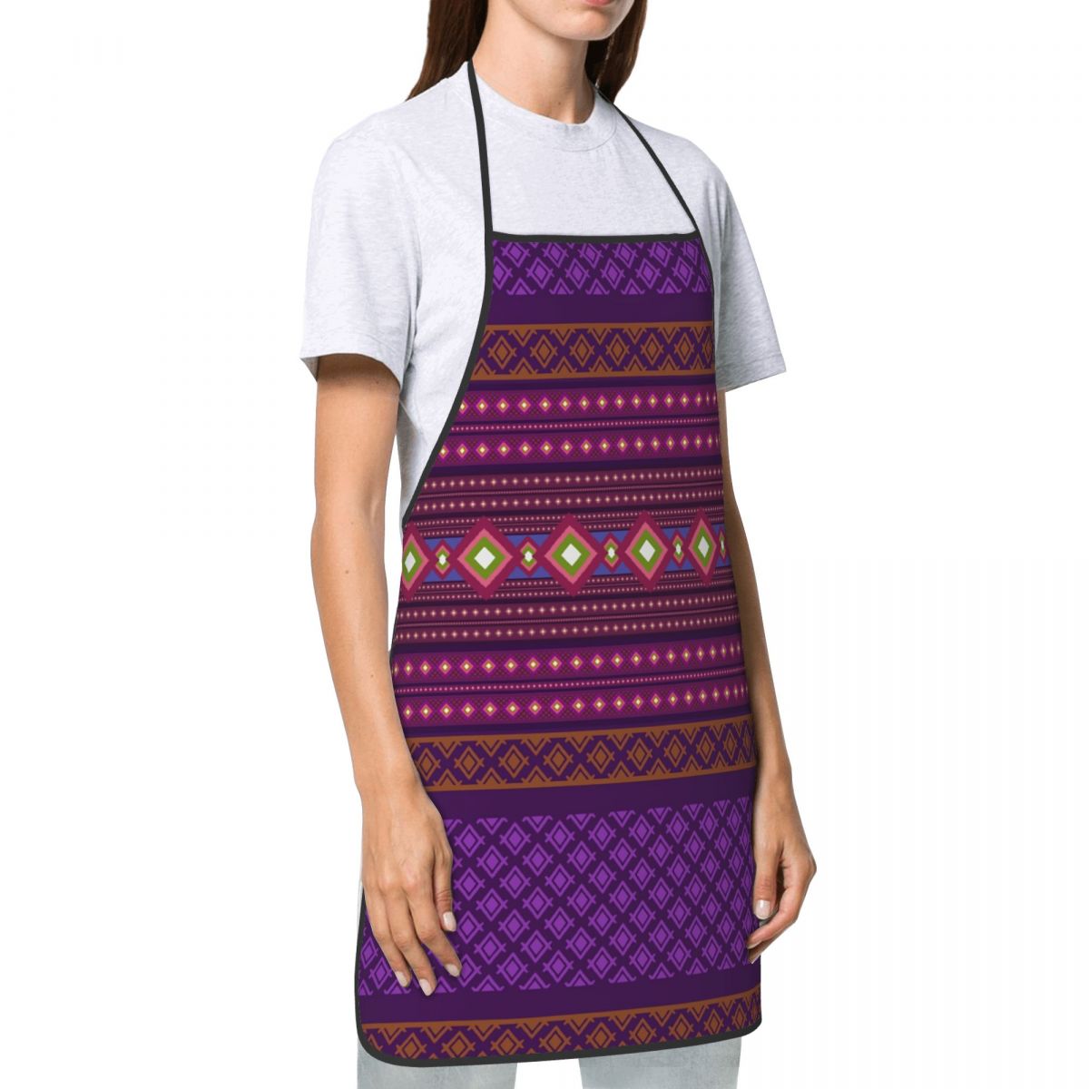Custom Bib Ikat Geometric Trib - Ikat Woven Fabric บทวิจารณ์และราคา