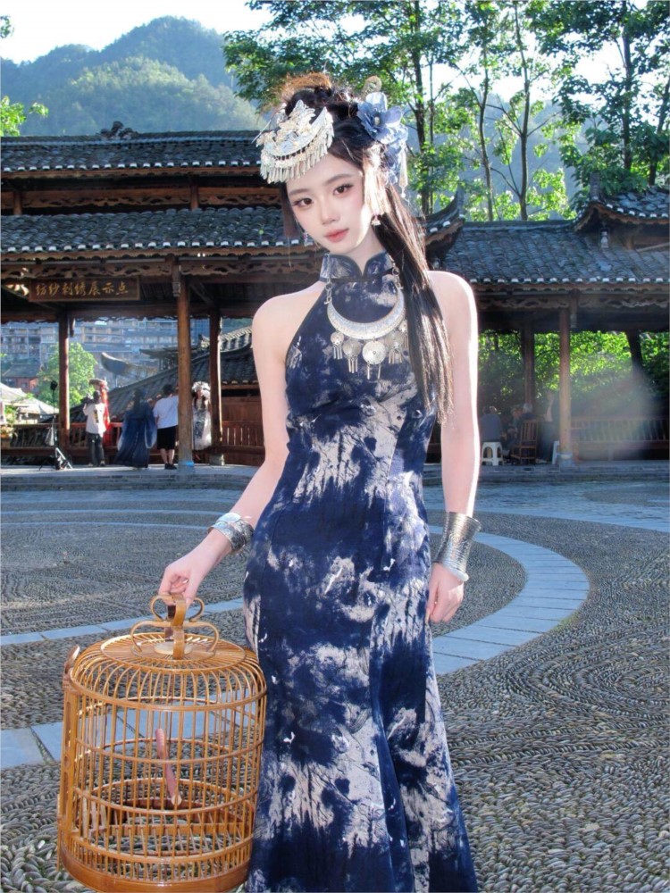 New batik dress cool women's w - Ethnic Dress Fashion Show บทวิจารณ์และราคา