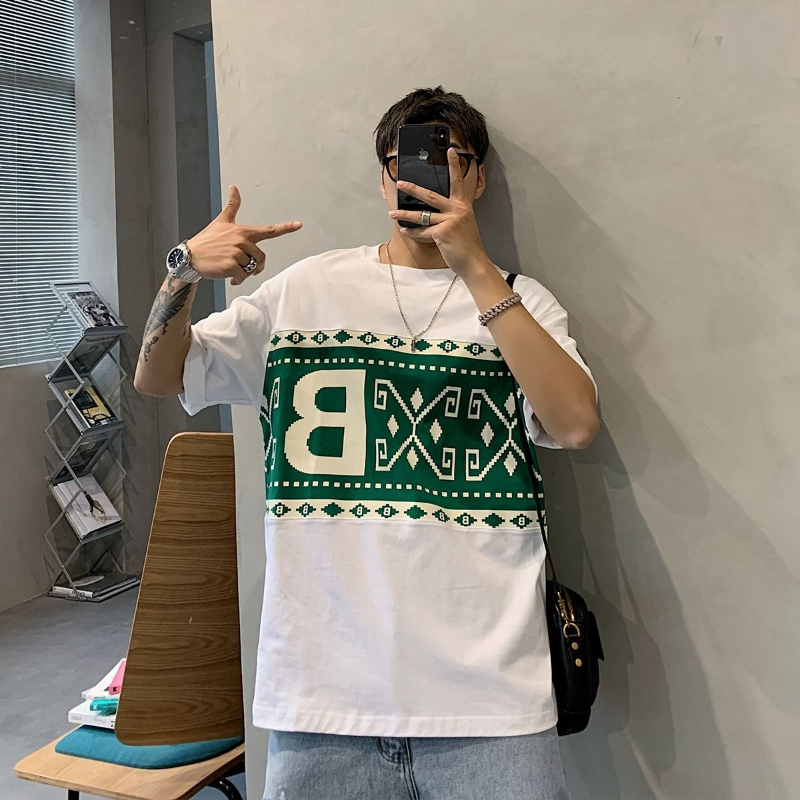 Plus Size Men's Short Sleeve T - Ethnic Fashion Instagram บทวิจารณ์และราคา