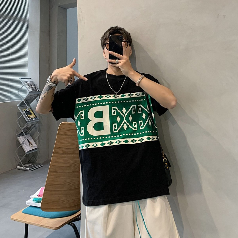 Plus Size Men's Short Sleeve T - Ethnic Fashion Instagram บทวิจารณ์และราคา