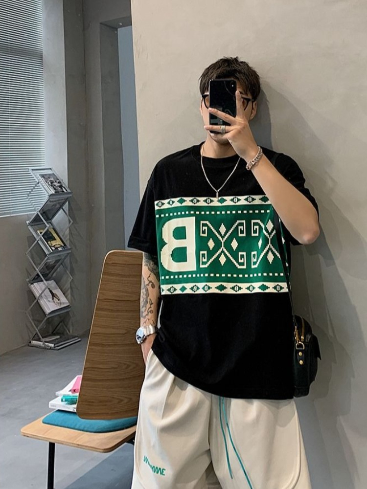 Plus Size Men's Short Sleeve T - Ethnic Fashion Instagram บทวิจารณ์และราคา