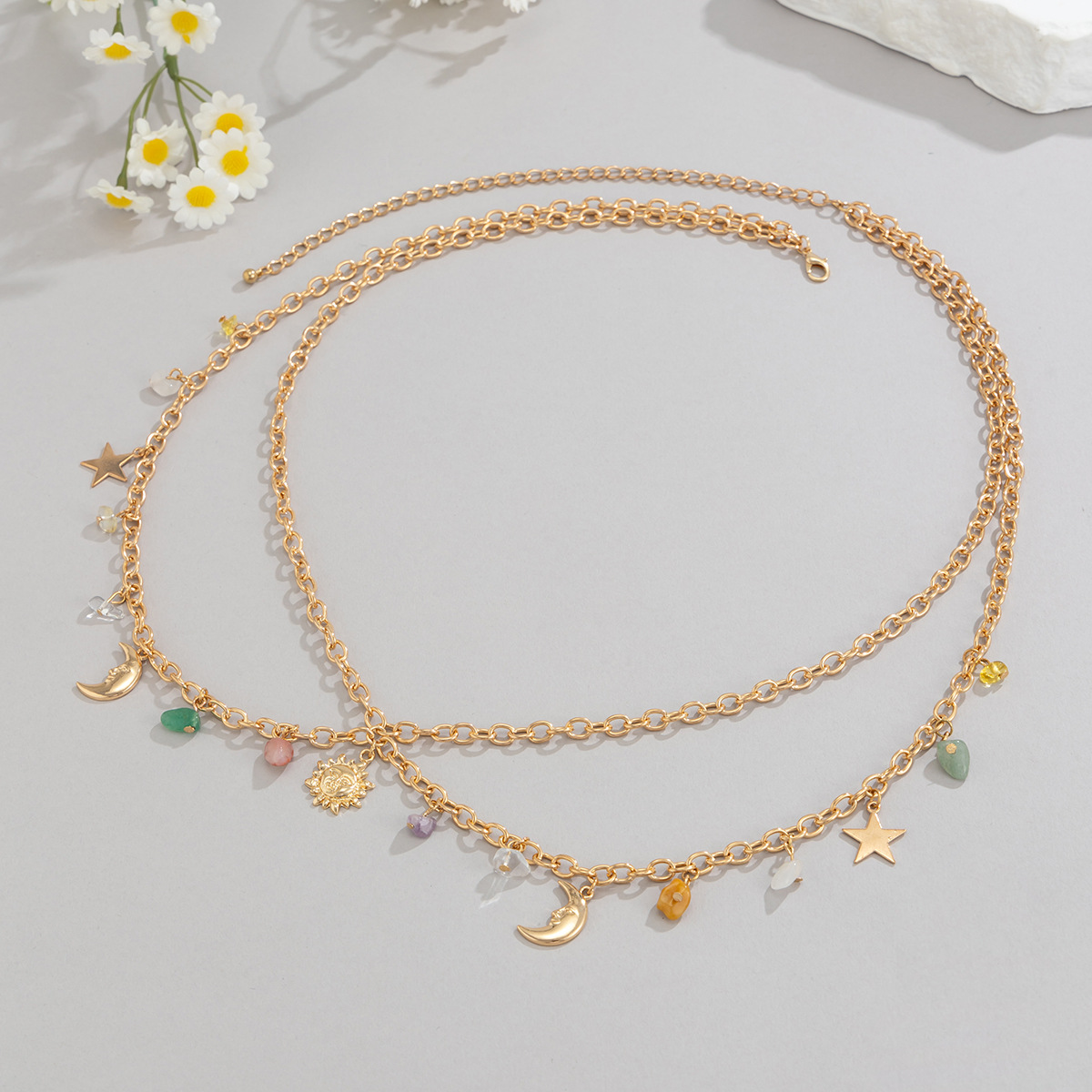 Boho Star Moon Sun Pendant Wai - Ethnic Boho Fashion บทวิจารณ์และราคา