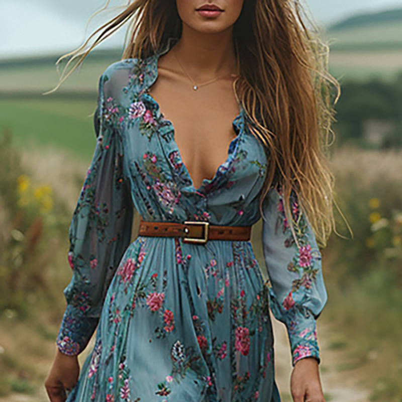 Ethnic Fashion Floral Print Vi - Ethnic Boho Fashion บทวิจารณ์และราคา
