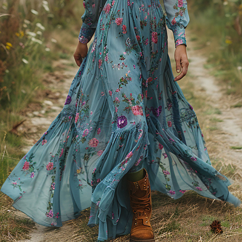 Ethnic Fashion Floral Print Vi - Ethnic Boho Fashion บทวิจารณ์และราคา