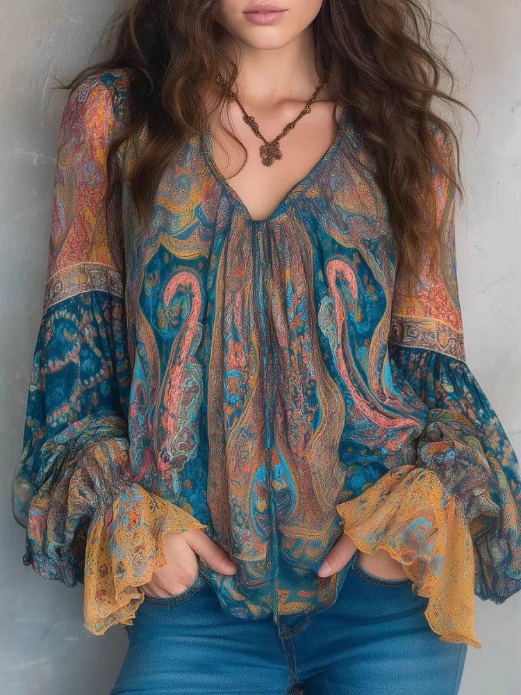 Ethnic Women Vintage Bohemian  - Ethnic Boho Fashion บทวิจารณ์และราคา