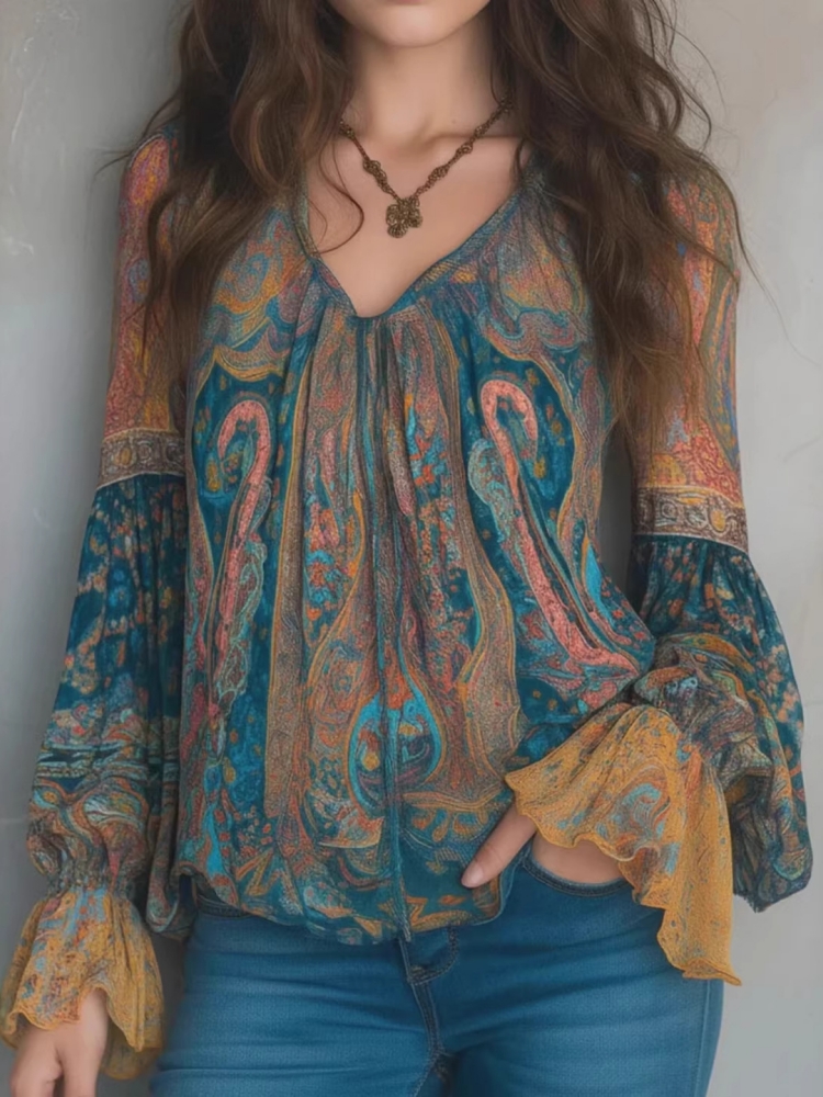 Ethnic Women Vintage Bohemian  - Ethnic Boho Fashion บทวิจารณ์และราคา