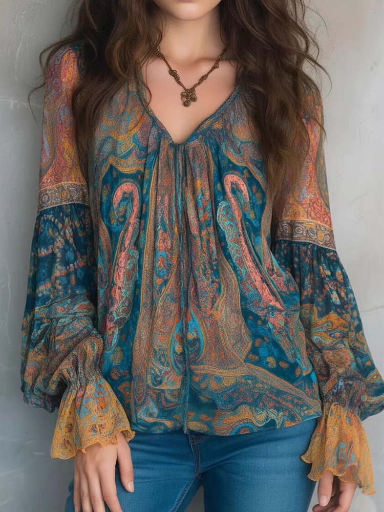 Ethnic Women Vintage Bohemian  - Ethnic Boho Fashion บทวิจารณ์และราคา