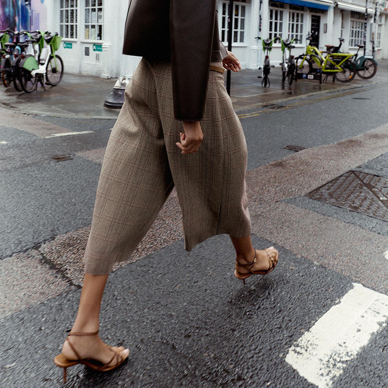 High Waist Loose Plaid Long Ca - Ethnic Clothing & Online Fashion Store Khaadi Us บทวิจารณ์และราคา