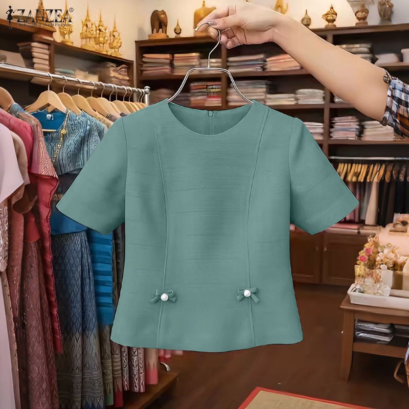 Woman Vintage Elegant Princess - Thai Silk Blouse บทวิจารณ์และราคา