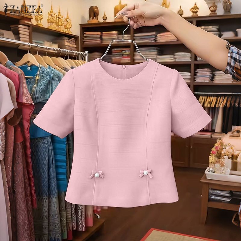 Woman Vintage Elegant Princess - Thai Silk Blouse บทวิจารณ์และราคา
