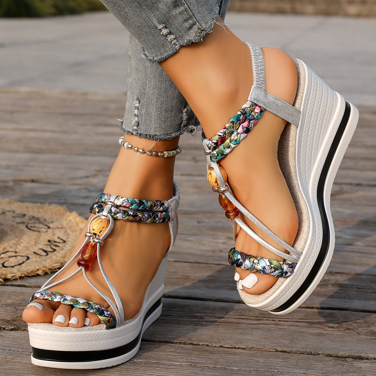 Women's Ethnic Chunky Platform - Ethnic Fashion Trends 2026 บทวิจารณ์และราคา