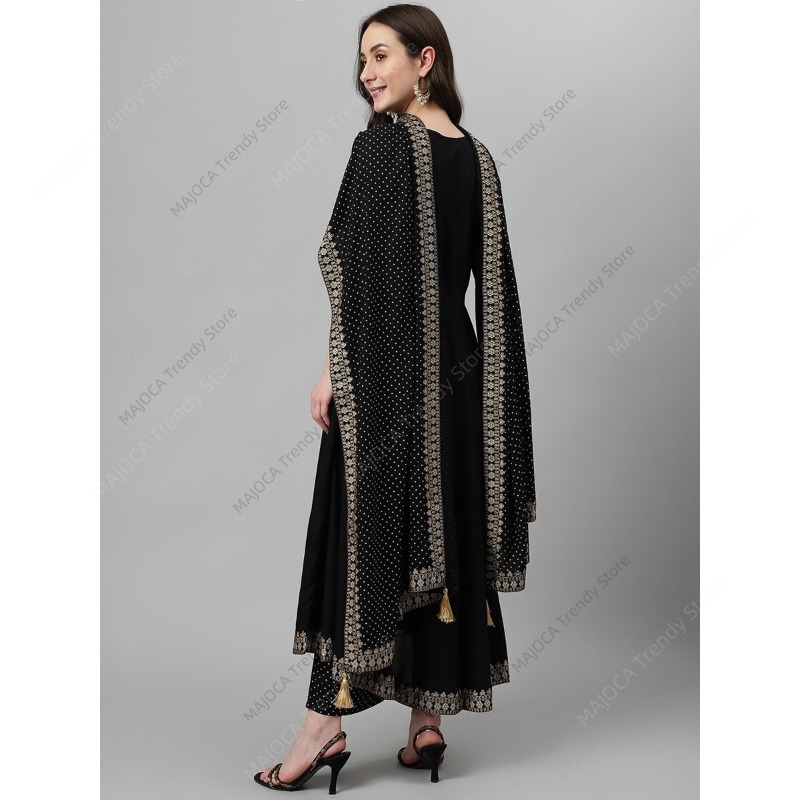 Indian Pakistani Women Black R - Salwar Kameez Set บทวิจารณ์และราคา