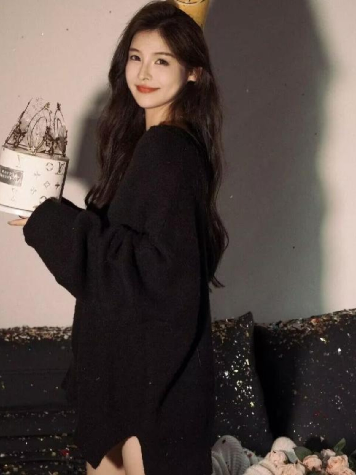 Black Mid-Length Sweater Art P - Ethnic Clothing & Online Fashion Store Khaadi Us บทวิจารณ์และราคา