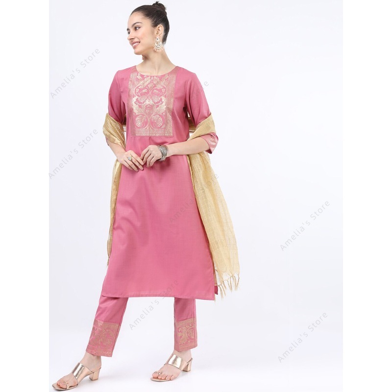 Indian/Pakistani Women's Pink  - Salwar Kameez Set บทวิจารณ์และราคา