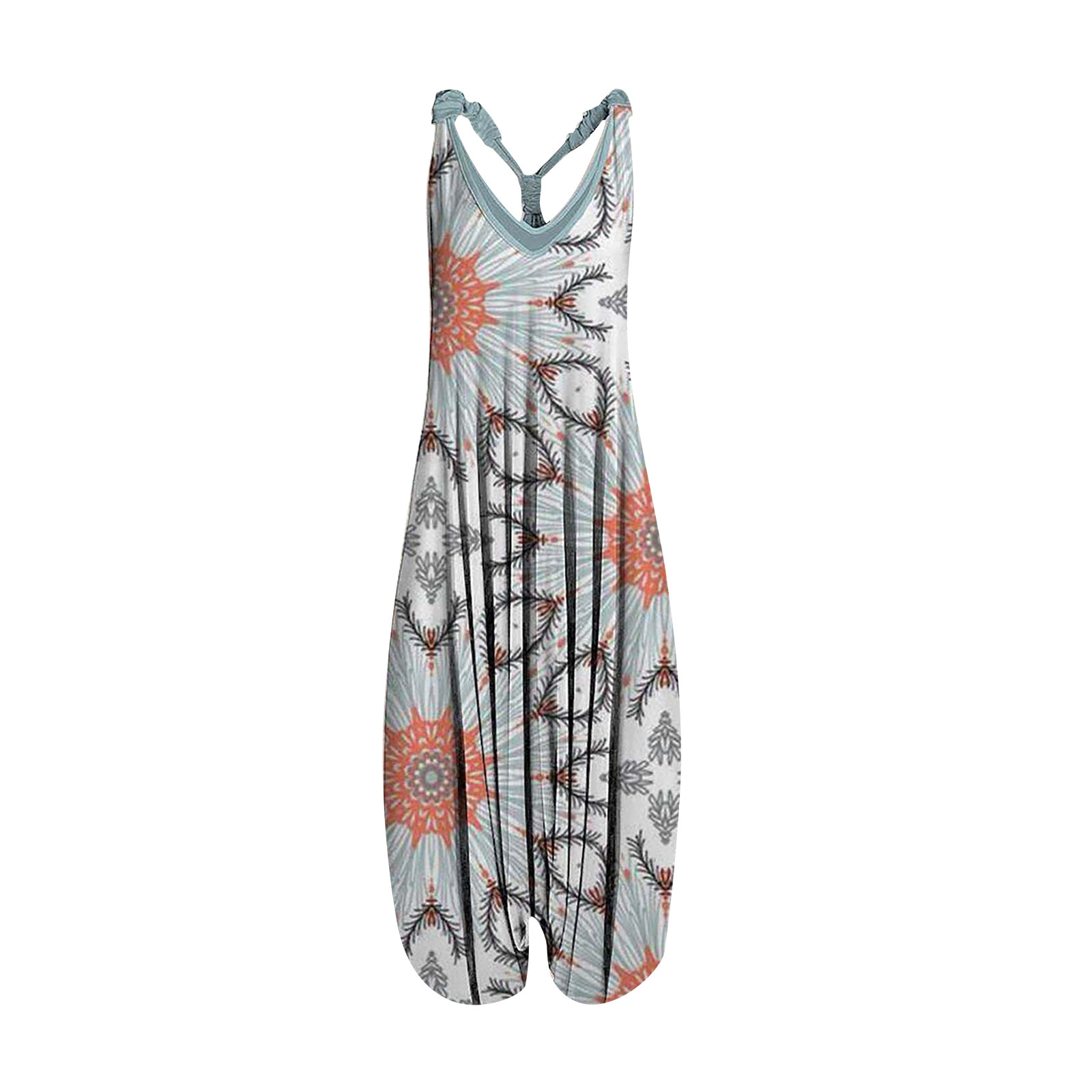 Wide Leg Bohemian Loose Overal - Ethnic Boho Fashion บทวิจารณ์และราคา
