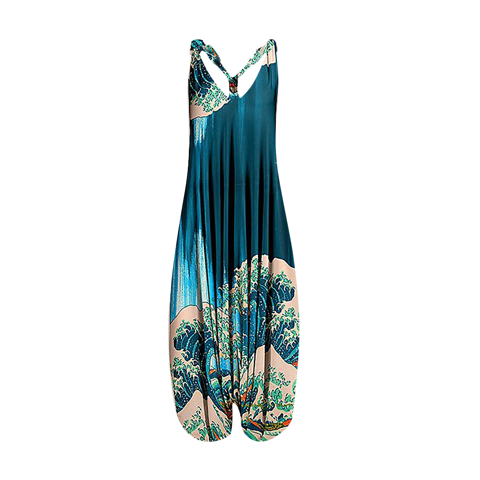 Wide Leg Bohemian Loose Overal - Ethnic Boho Fashion บทวิจารณ์และราคา
