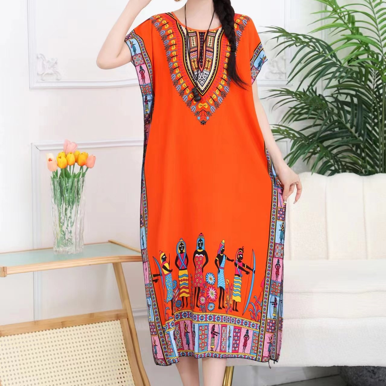 Casual Elegant Bohemian Printe - Ethnic Boho Fashion บทวิจารณ์และราคา