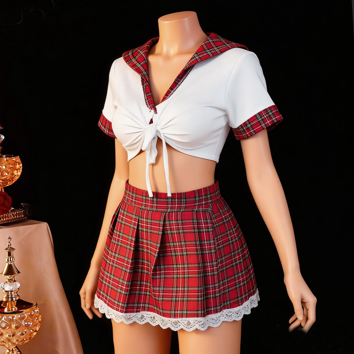 Red Sexy Lingerie Woman Porno  - Ethnic Outfit บทวิจารณ์และราคา