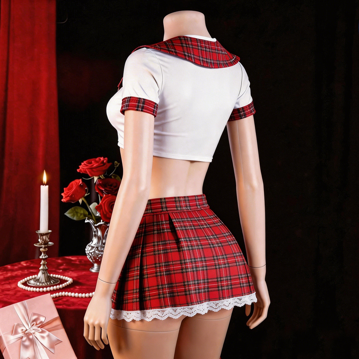 Red Sexy Lingerie Woman Porno  - Ethnic Outfit บทวิจารณ์และราคา