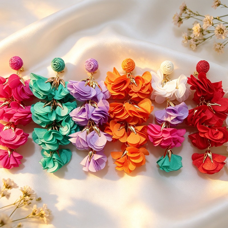 Ethnic Colorful Flower Tassel  - Ethnic Fashion Trends 2026 บทวิจารณ์และราคา