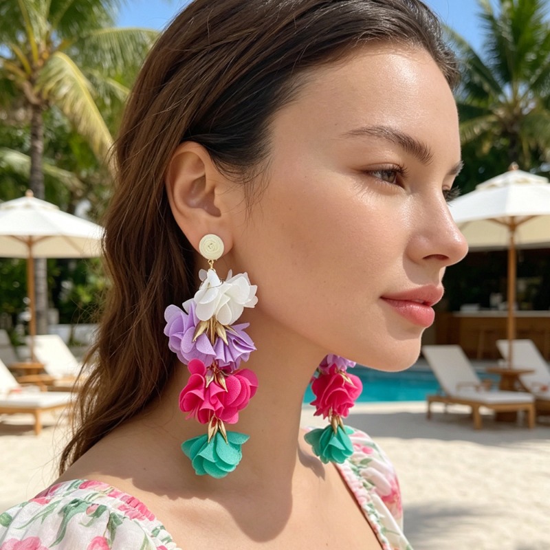 Ethnic Colorful Flower Tassel  - Ethnic Fashion Trends 2026 บทวิจารณ์และราคา