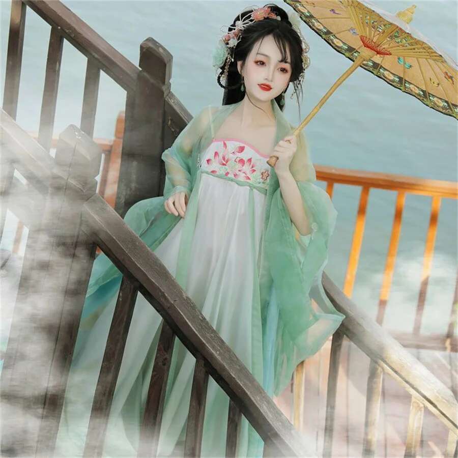 Hanfu Chinese Traditional Dres - Ethnic Dress Fashion Show บทวิจารณ์และราคา
