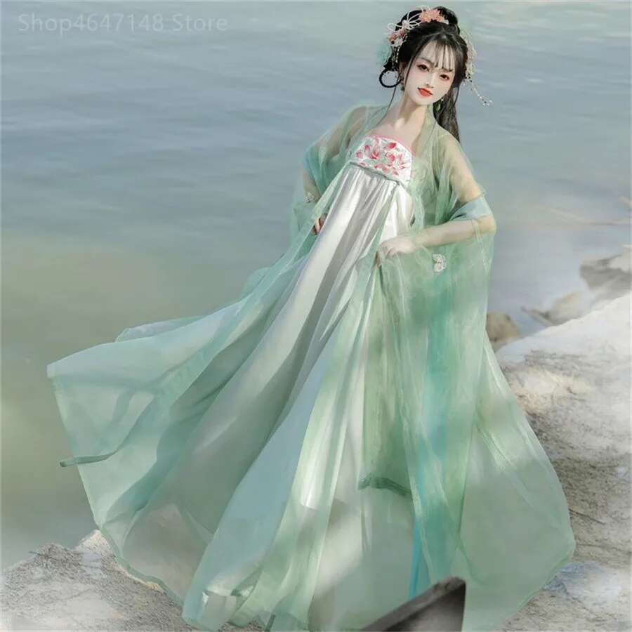 Hanfu Chinese Traditional Dres - Ethnic Dress Fashion Show บทวิจารณ์และราคา